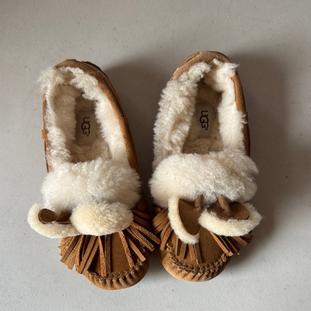 UGG Brown and Cream Flats